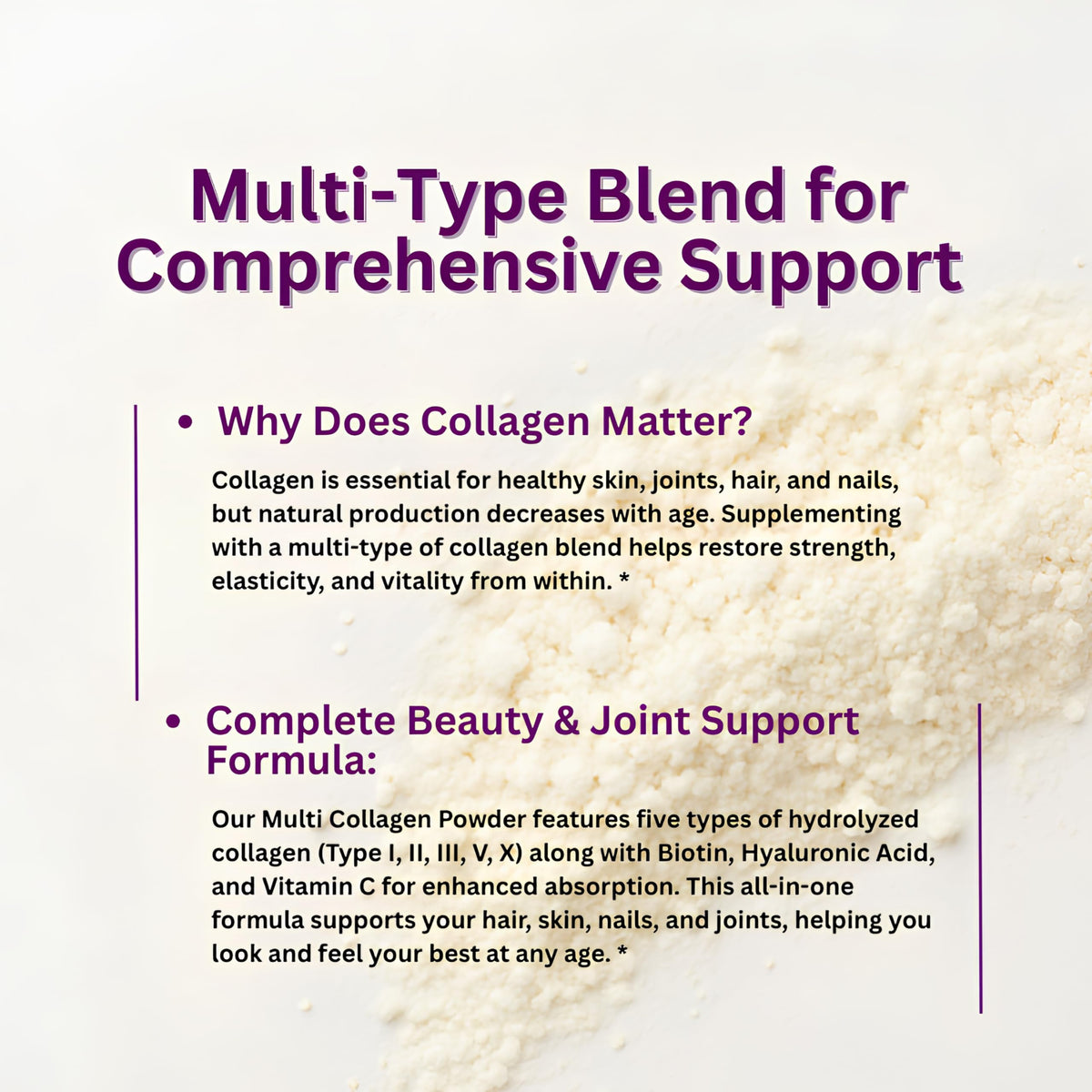 Micro Ingredients Multi Collagen Peptides Powder, 1lb (41 Servings)