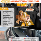 Hard Bottom Dog Car Seat Cover for Back Seat, Back Seat Extender