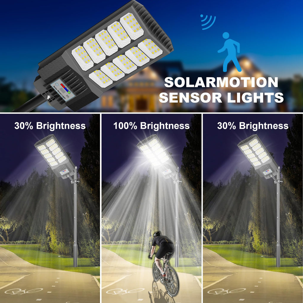 Solar Street Light Outdoor Waterproof Pole Led Solar Lights for Yard