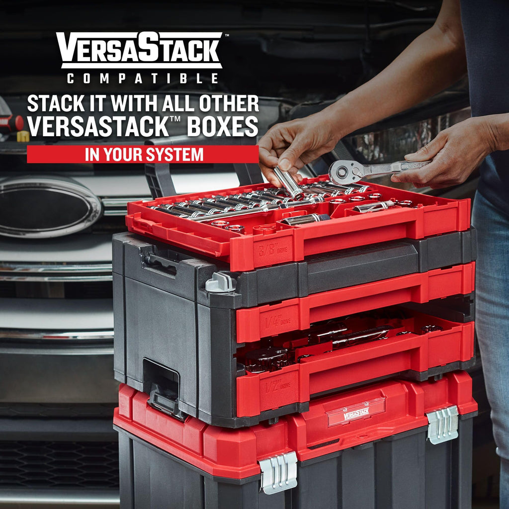Craftsman 262-Piece Mechanic Tool Set with 3-Drawer VERSASTACK Box, SAE and Metric Socket Set, Car and Motorcycle Tool Kit with Combination Wrenches