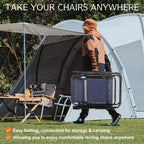 Sweetcrispy Zero Gravity Chairs Set of 2, Outdoor Folding Reclining Lounge Chair with Cup Holder Tray & Adjustable Pillow, Portable Camping Beach