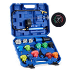 OMT Coolant Pressure Tester Kit, 19pc Radiator System Tool, 15 Adapters