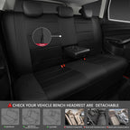 CAR PASS Leather and 3D Air Mesh Universal Fit Car Seat Covers, for Sedans,Trucks,Suvs,Airbag Compatible,Zipper Design and Reserved Opening Holes for