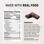 JUST INGREDIENTS Chocolate Protein Powder - Grass-Fed Whey - 30 Servings