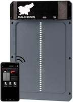 RUN-CHICKEN Door T50 – Automatic Chicken Coop Door Opener, Battery Powered & Weatherproof Aluminum, Smart App & Timer Control, Predator Proof, Easy