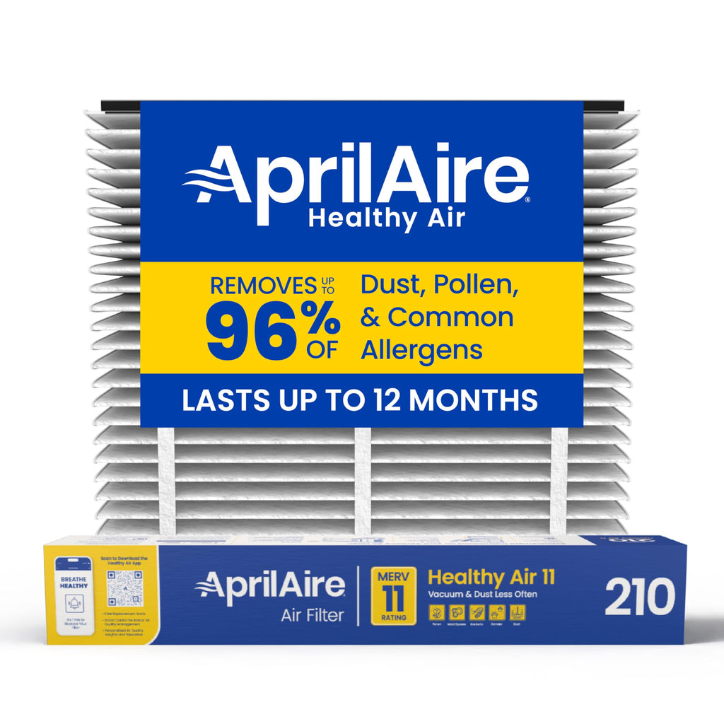 AprilAire 210 Replacement Filter for AprilAire Whole-House Air Purifiers - MERV 11, Clean Air & Dust, 20x25x4 Air Filter (Pack of 1)