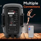 Pyle Portable 800W Karaoke PA System with Wireless Microphone, Bluetooth Streaming, Rechargeable Battery, USB/SD Recording & Powerful Sound – Compact