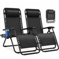 NEWBULIG Zero Gravity Chairs Set of 2, Folding Lounge Recliner Chair