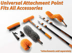 5-24 ft Long Telescopic Extension Pole, Multi-Purpose Extendable Pole