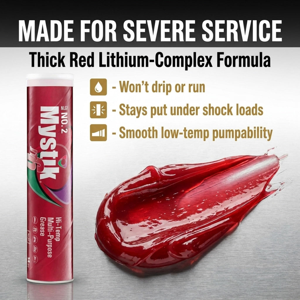 665005002080 JT-6 Multi-Purpose Hi-Temp Grease Cartridge, 14 oz (Pack of 10)