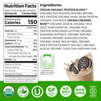 Orgain Organic Vegan 21g Protein Powder, Cookies & Cream, 2.03 lb