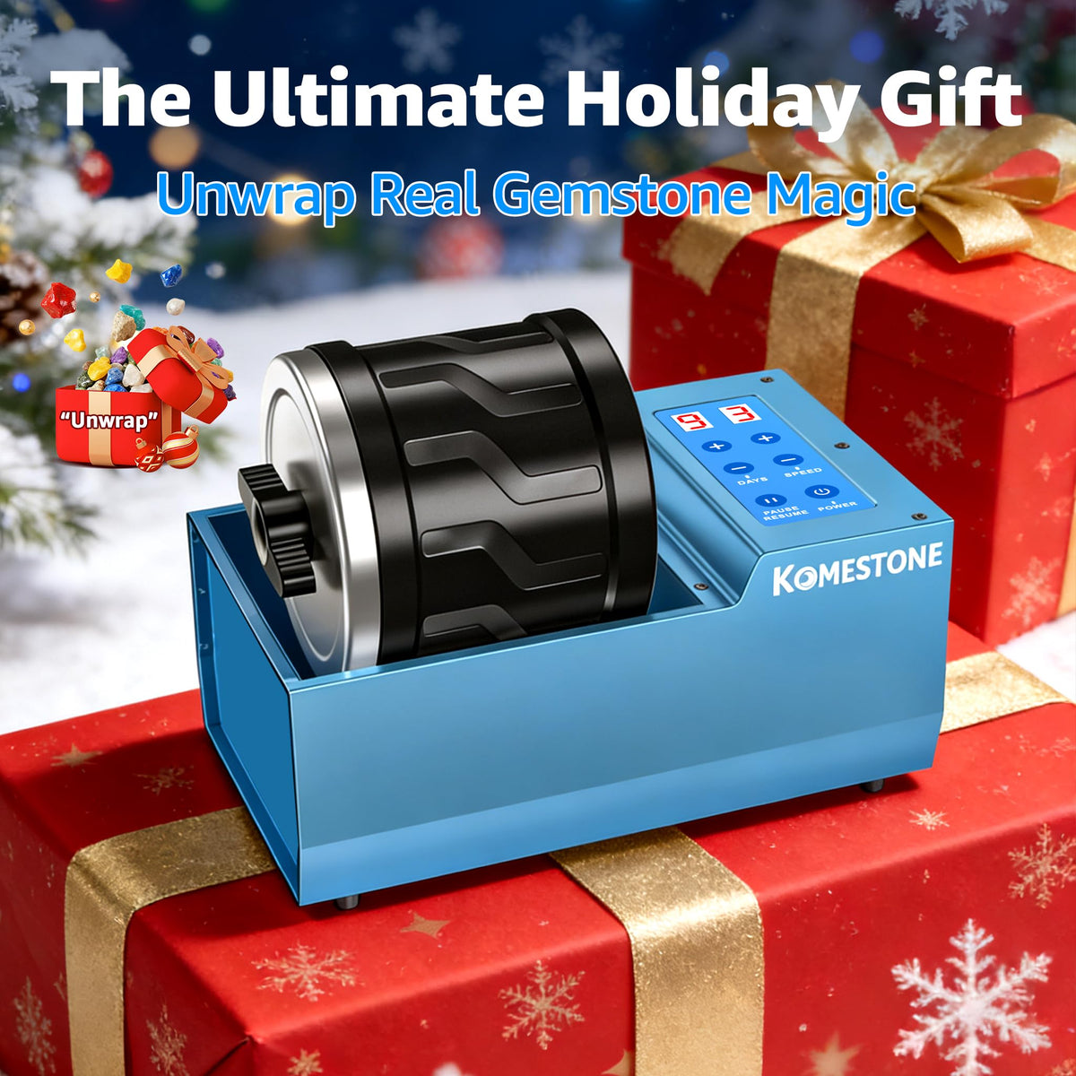 G1 4LB Professional Rock Tumbler Kit for Adults