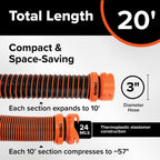 Camco RhinoEXTREME 20 Ft RV Sewer Hose Kit, Pre-Assembled, Swivel Fittings