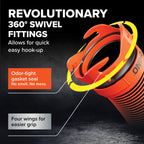 Camco RhinoEXTREME 20 Ft RV Sewer Hose Kit, Pre-Assembled, Swivel Fittings