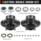 Aeagle 2 Sets 5 on 4.5" Trailer Hub Kits for 1-1/16" & 1-3/8" Tapered Axle