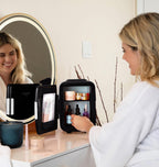 Cooluli Mini Fridge for Bedroom - Car, Office Desk & Dorm Room - Portable 4L/6 Can Electric Plug In Cooler & Warmer for Food, Drinks, Skincare Beauty