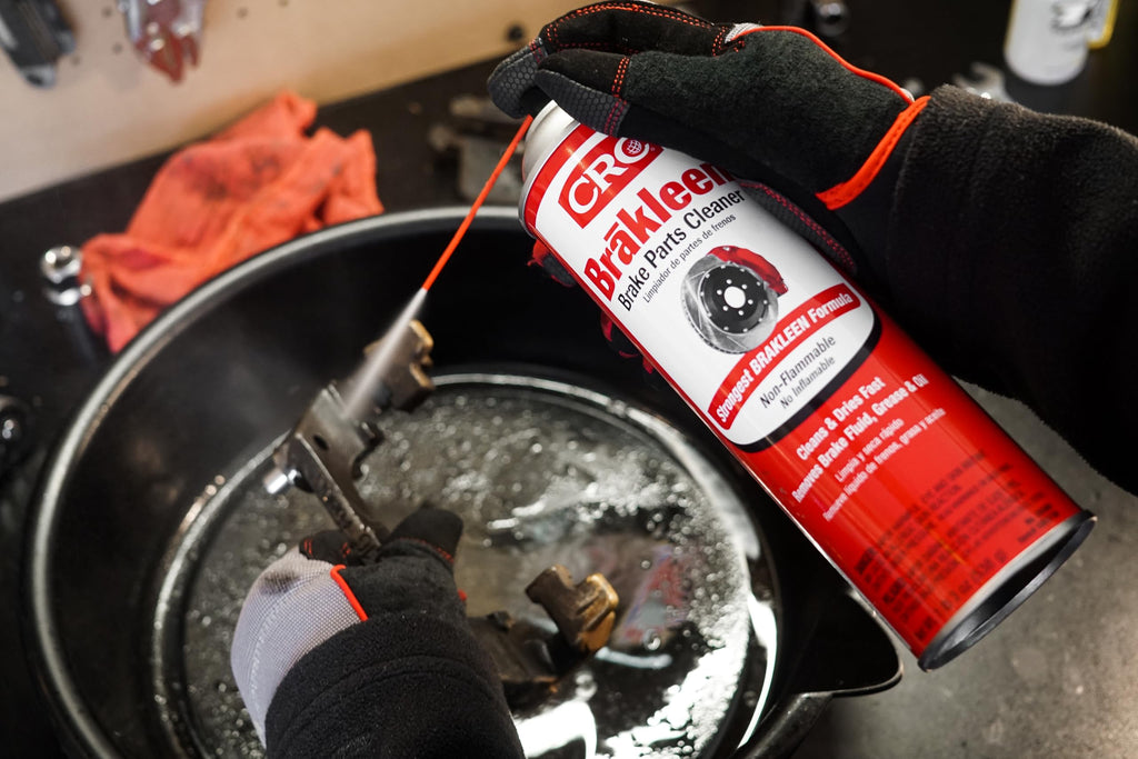 CRC Brakleen Brake Parts Cleaner Spray - Non-Flammable - 19 oz (12-Pack)