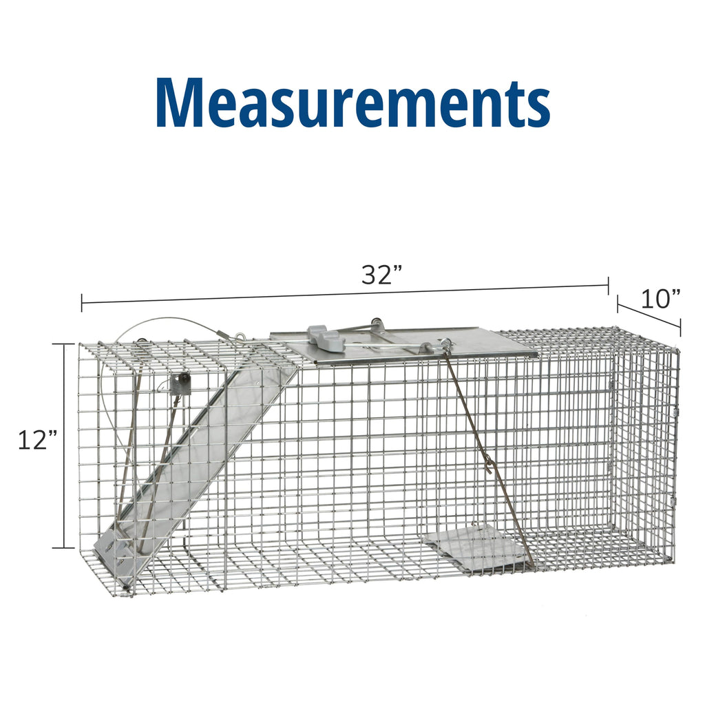 Havahart 1085 Large 1-Door Easy Set Humane Live Animal Trap for Armadillos, Cats, Groundhogs, Muskrats, Opossums, Raccoons, Skunks - Havahart Live