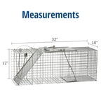 Havahart 1085 Large 1-Door Easy Set Humane Live Animal Trap for Armadillos, Cats, Groundhogs, Muskrats, Opossums, Raccoons, Skunks - Havahart Live