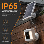 Solar Panel for Ring Camera, 2 Pack 4W Solar Charger with 10FT Cable, USB-C to Barrel Plug Adapter, Compatible with Ring Stick Up Cam Battery/Pro