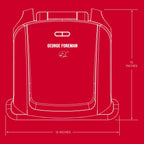 George Foreman 4-Serving Indoor Grill with Removable Plates