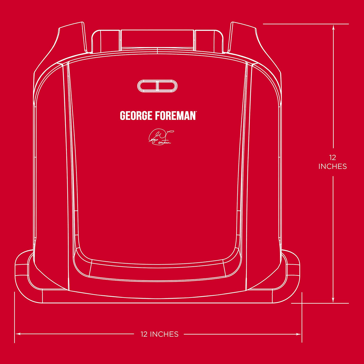 George Foreman 4-Serving Indoor Grill with Removable Plates