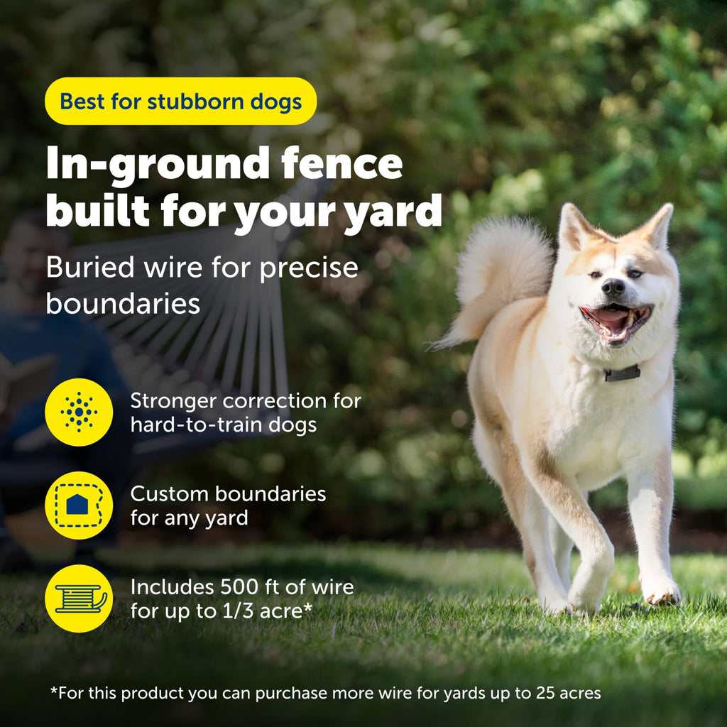 PetSafe Stubborn Dog In-Ground Fence, Up to 1/3 Acre
