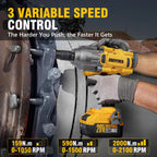 1500 FT-LBS(2000N.M) Cordless Impact Wrench, 1/2" High Torque