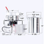King Kooker Propane Outdoor Fry Boil Package with 2 Pots, silver, one size (12RTFBF3)