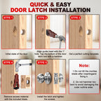 Door Hinge Jig, Door Hinge Template Kit for Router, Door Lock, Latch Kit