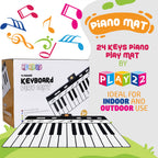 Play22 Giant 6 Ft Floor Piano Mat for Kids Age 3-8, Dance Mat for Toddlers