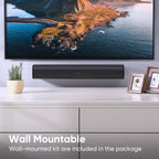 RIOWOIS 17" Sound Bar, Home Theater Surround Sound System for TV