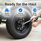 eCustomrim 2-Pack Trailer Tire Rim Assembly ST205/75D15 5 Lug Black Mod