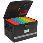 EXLIFBAG Fireproof File Organizer with Lock, 1 Layer