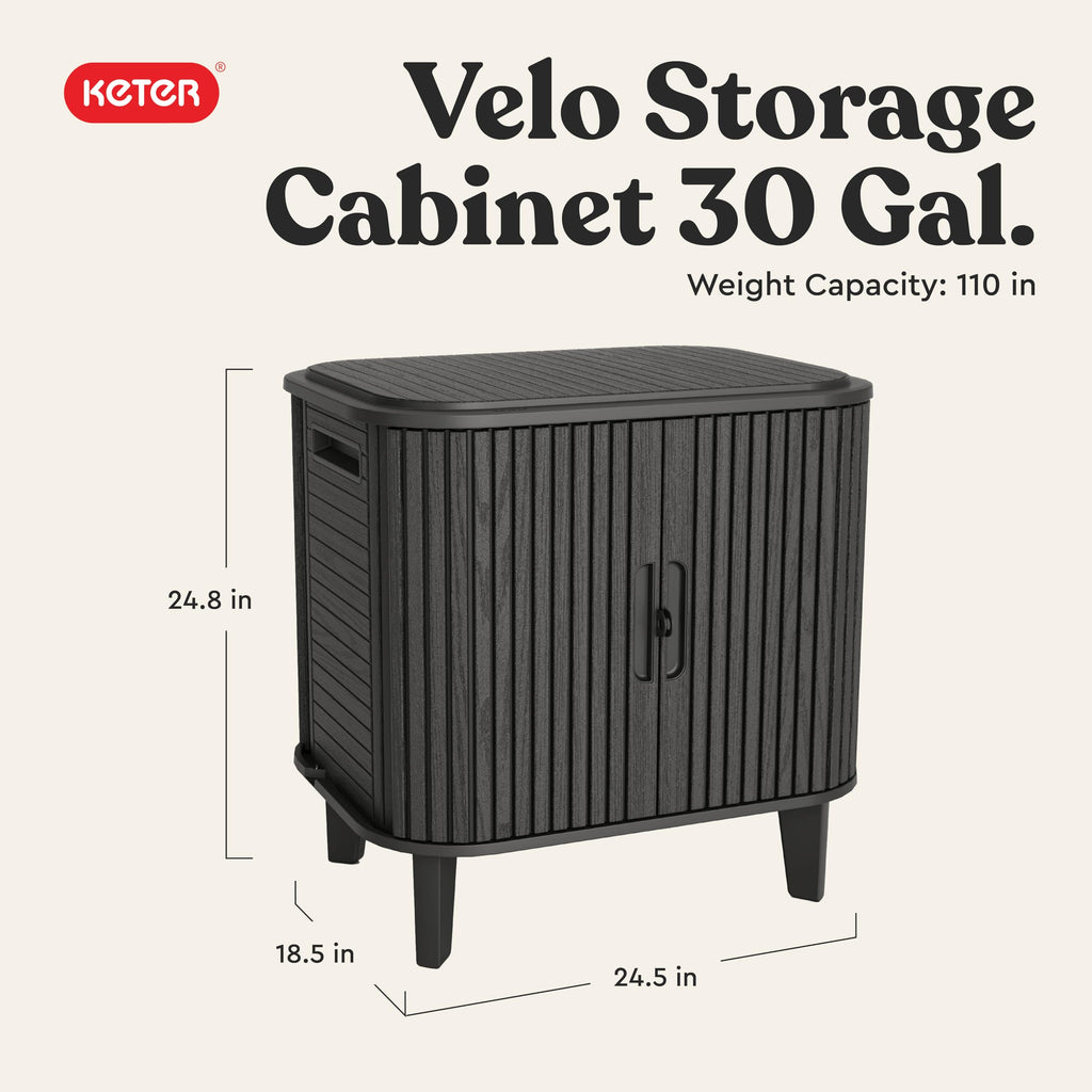 Keter Velo 30 Gallon Outdoor Storage Cabinet