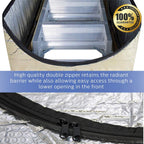 Premium Energy Saving Attic Door Insulation Stairway Cover Stair Ladder Opening Attic Tent with Easy Access Zipper 25" × 54" × 11"