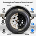 eCustomrim 2-Pack Trailer Tire Rim Assembly ST205/75D15 5 Lug Black Mod