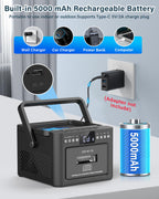 Boombox Cassette CD Player Combo with Bluetooth, 5000mAh Battery