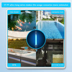 18W Aquarium UV Light for 100-1000 Gallon, UV Pond Water Clarifier for Koi Pond, Swimming Pool, Spa, Large Fish Tank, Cold Plunge UV Light for Pond
