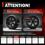Explore Land Tire Covers 2 Pack Fit Tire Diameters 26-28.75 inch, Charcoal