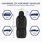 Skechers Memory Foam Seat Covers, Air Cool Mesh Thick Car Seat Covers, Car Seat Covers Front Seats Airbag Compatible, Universal Automotive Comfort