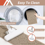 COSY HOMEER Edging Stair Treads Non-Slip Carpet Mat 28inX9in,15pc,Beige