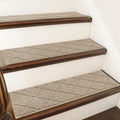 COSY HOMEER Edging Stair Treads Non-Slip Carpet Mat 28inX9in,15pc,Beige