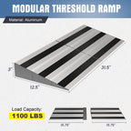 3 Inch Threshold Ramps for Doorways, Wheelchair Ramp for Home Steps