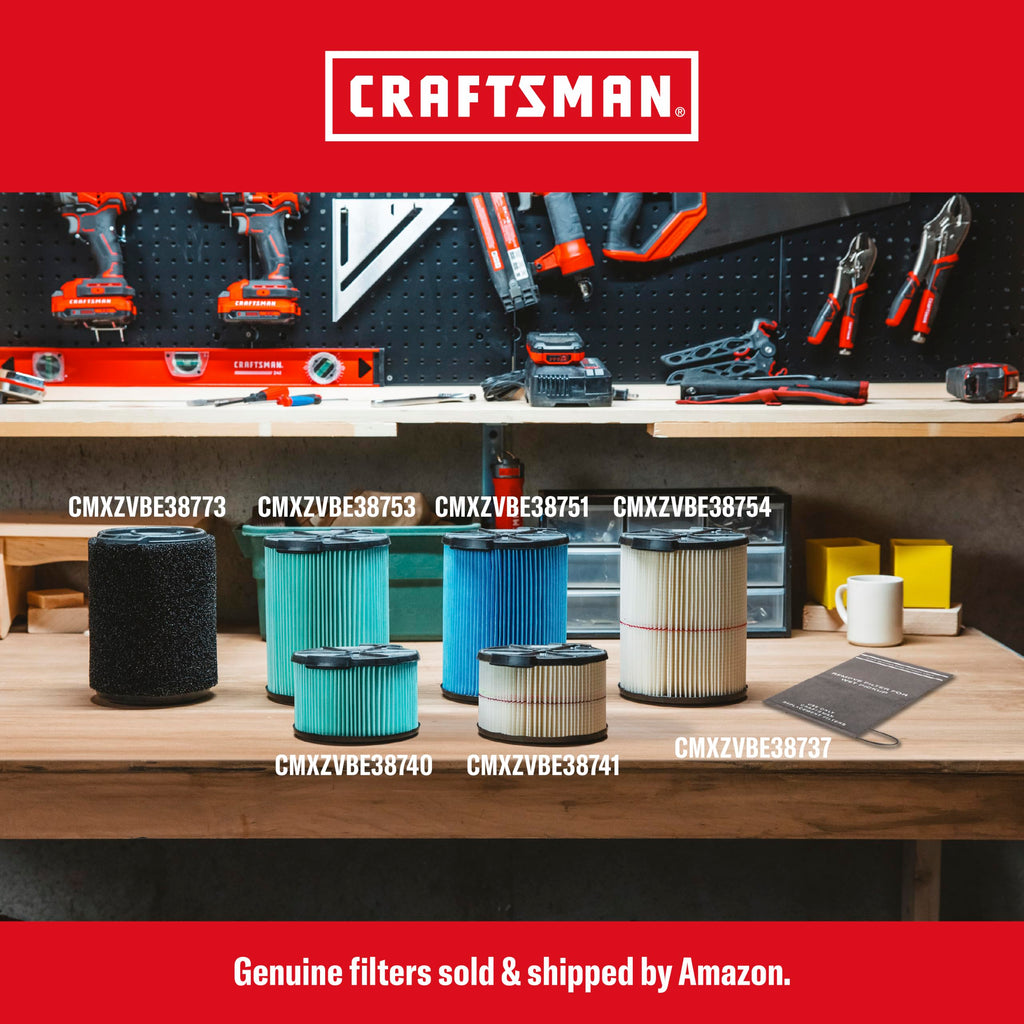 CRAFTSMAN CMXEVBE17594 12 Gallon 6.0 Peak HP Wet Dry Shop Vacuum