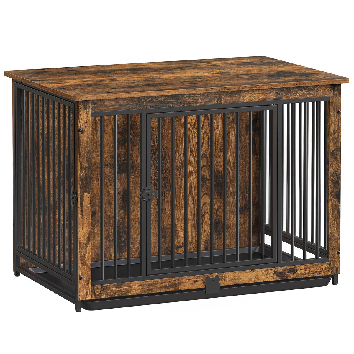 Feandrea 38" Dog Crate Furniture, Heavy-Duty Dog Kennel Side End Table