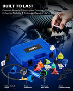 OMT Coolant Pressure Tester Kit, 19pc Radiator System Tool, 15 Adapters