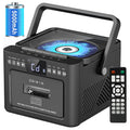 Boombox Cassette CD Player Combo with Bluetooth, 5000mAh Battery