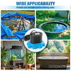 Pool Cover Pump, 850 GPH Pool Water Pump with 23 FT Drain Hose