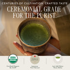 Encha Matcha Powder, Organic Ceremonial Grade, 60g/2.12oz